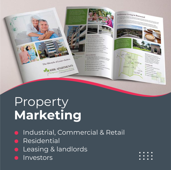 We specialise in property marketing and work closely with real estate agents, investors and property developers.